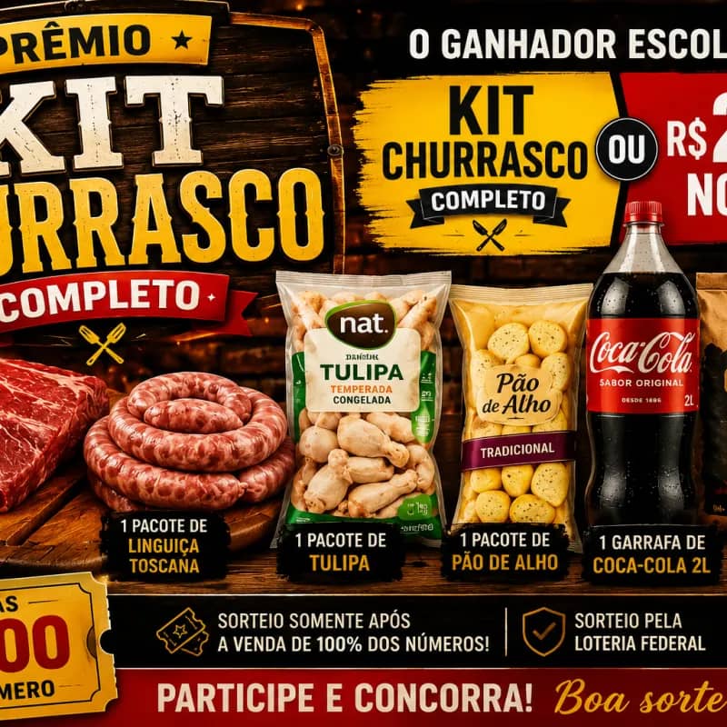 Imagem da campanha 🔥 SUPER RIFA CHURRASCO PREMIADO 🔥