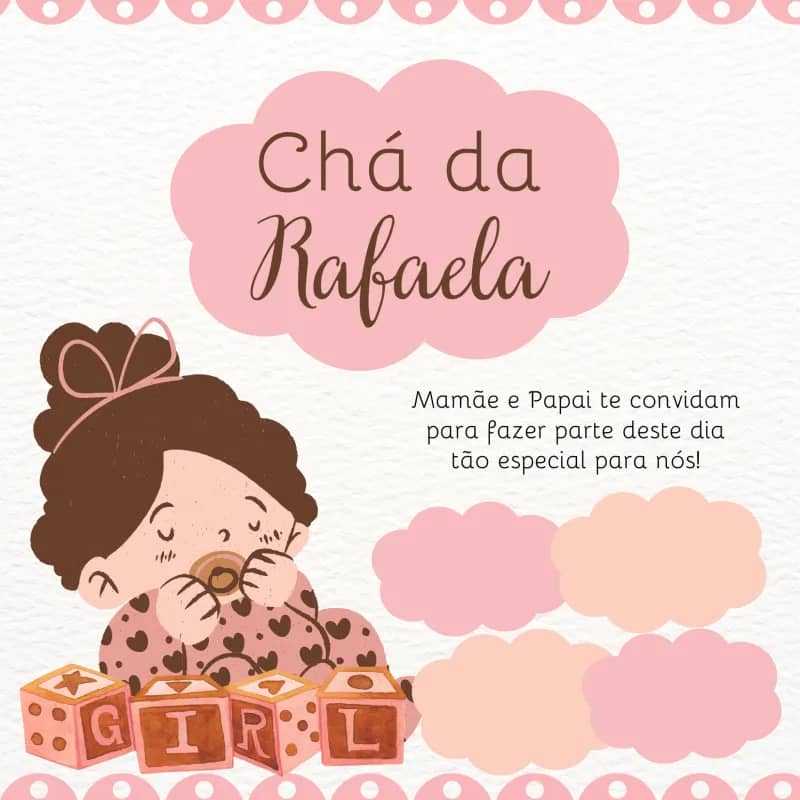Imagem da campanha Cha de rifa da Rafaela