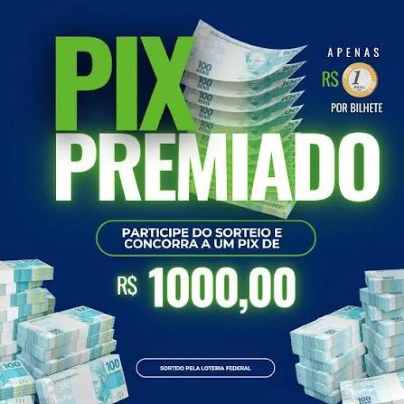 Imagem da campanha Pix premiado de 1000,00