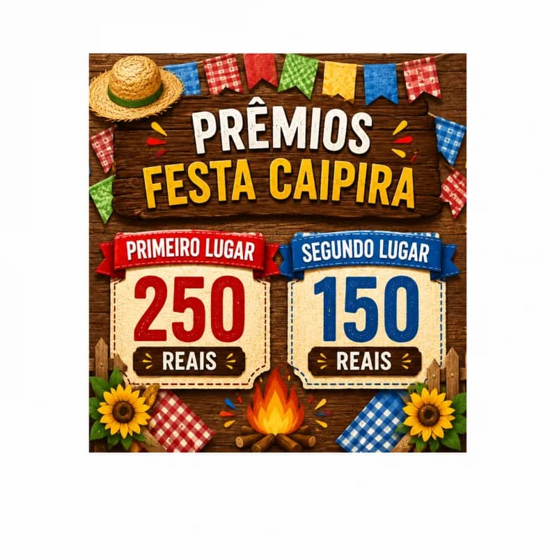 Imagem da campanha Festa Caipira