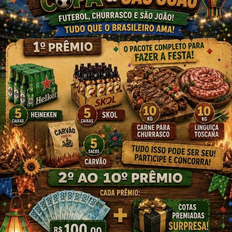 Imagem da campanha COPA+São João