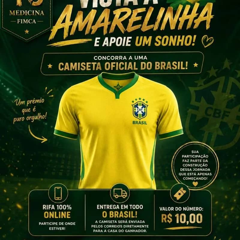 Imagem da campanha Vista a amarelinha e apoie um sonho
