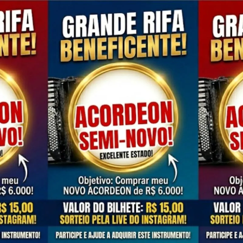Imagem da campanha VALENDO R$: 500 Reais no Pix ! Ajuda no meu instrumento!🙏