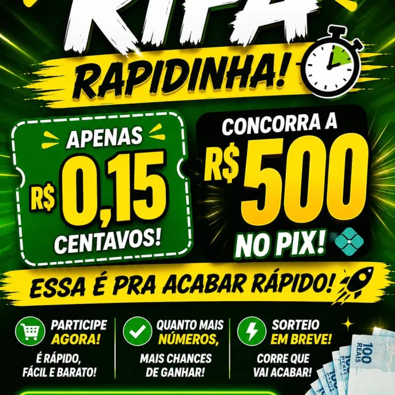 Imagem da campanha 500 REAIS NO SEU PIX