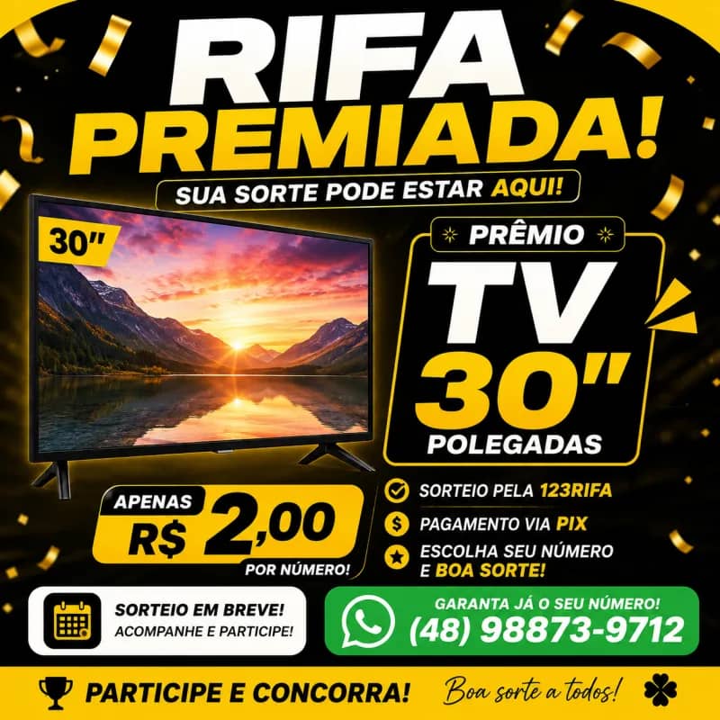 Imagem da campanha TV 30 POLEGADAS