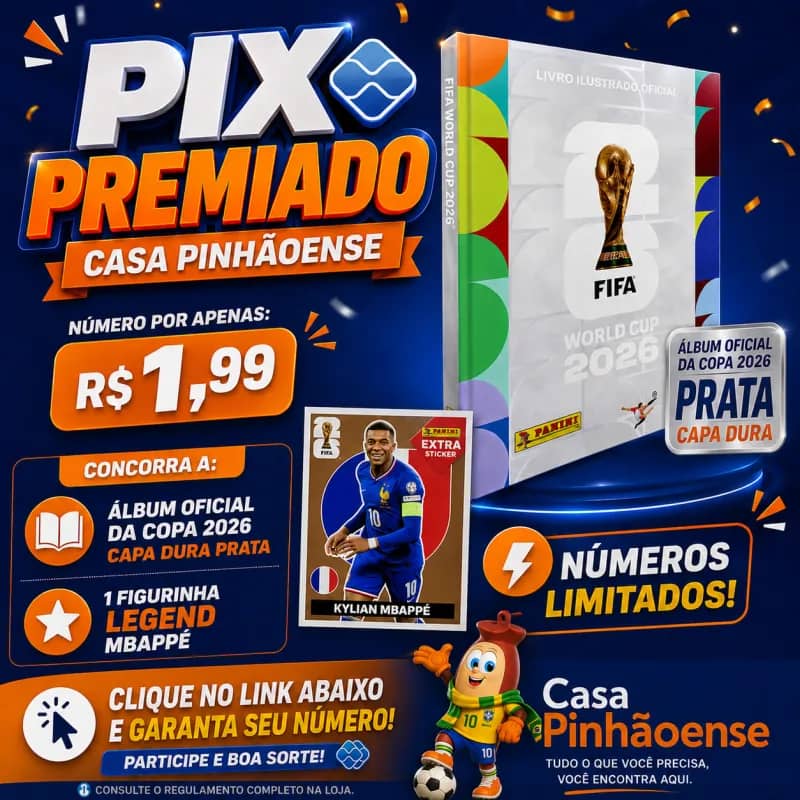 Imagem da campanha PIX Premiado Casa Pinhaoense
