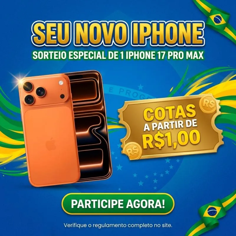Imagem da campanha SEU IPHONE NOVO