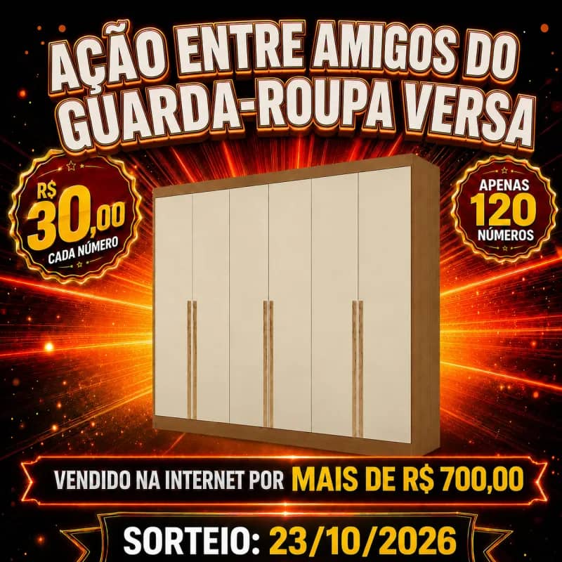 Imagem da campanha Ação entre amigos do Guarda Roupa Versa