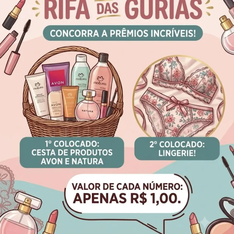 Imagem da campanha Rifa Das Gurias