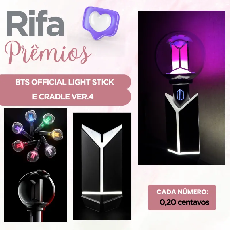Imagem da campanha Rifa Army Bomb e Cradle!