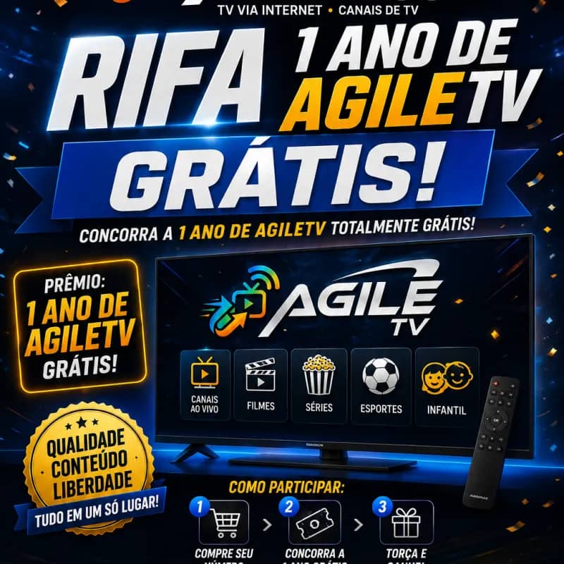 Imagem da campanha Assine 1 mês e concorra a 12 meses grátis com a Fastv