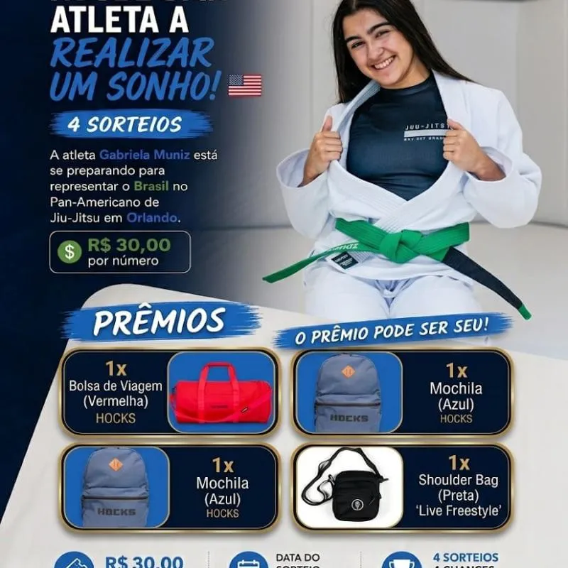 Imagem da campanha Gabi Muniz no PAN-AMERICANO 2026 USA
