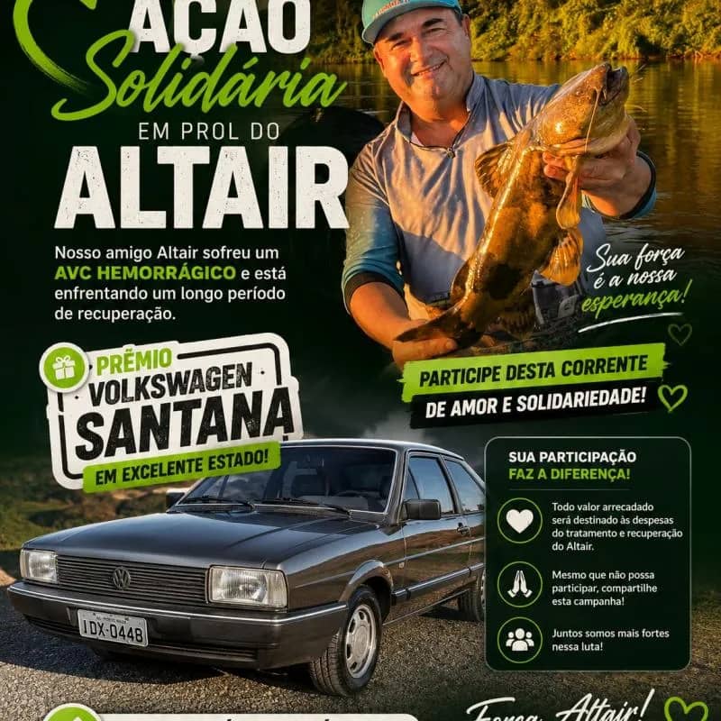 Imagem da campanha AÇÃO SOLIDÁRIA EM PROL DE ALTAIR