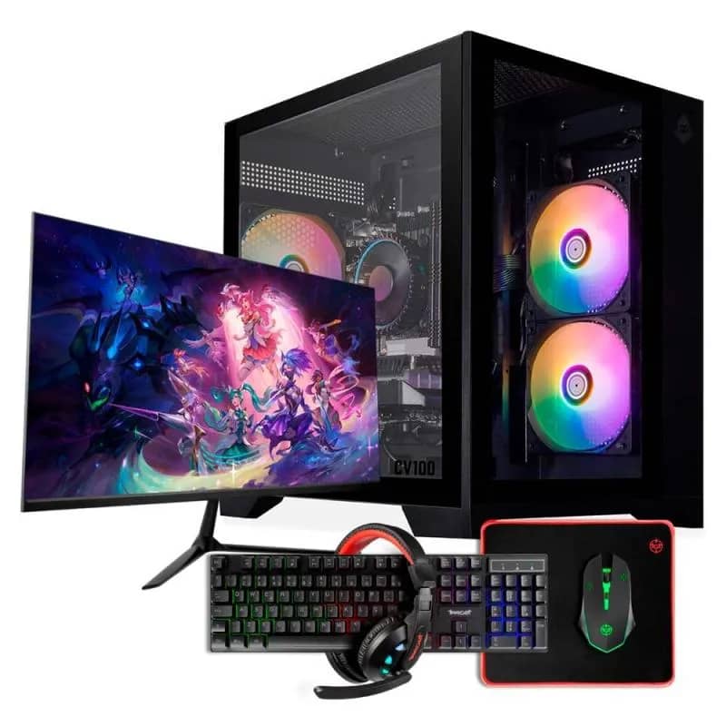 Imagem da campanha PC GAMER COMPLETO da Pandin Tech! - Inicie nos Games - PC + Monitor + Perifericos!