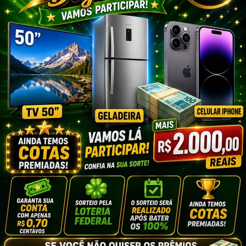 Imagem da campanha R$ 10.000 mil reais você pode ganhar 🍀🍀🍀