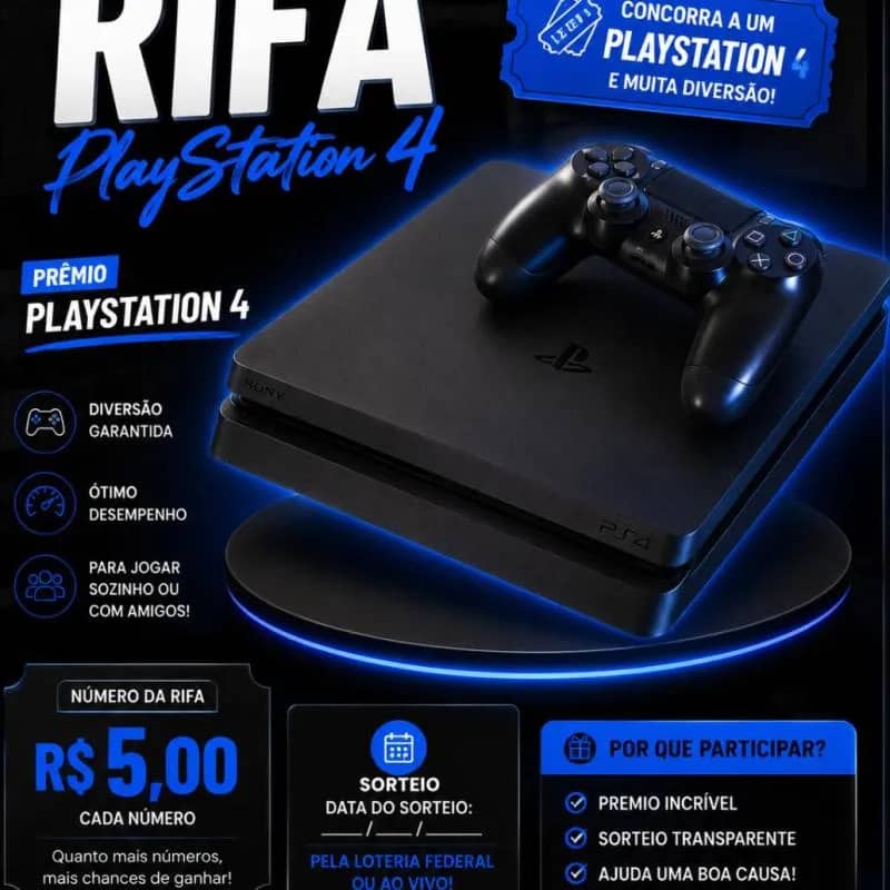 Imagem da campanha Play station 4