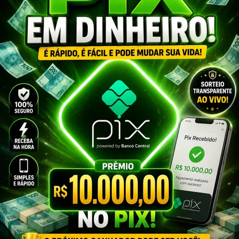 Imagem da campanha 10.000,00 No Pix