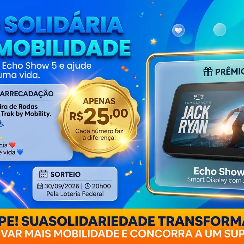 Imagem da campanha Ação solidaria pela mobilidade