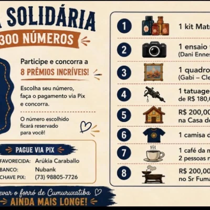 Imagem da campanha CAMPANHA DE APOIO AO QUARTETO BOMBINHA