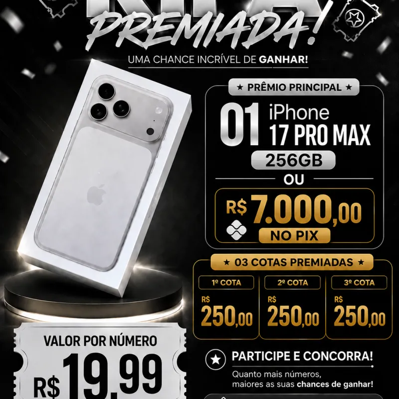Imagem da campanha IPhone 17 Pro Max 256GB