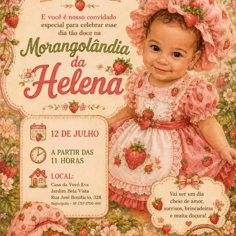 Imagem da campanha 1 ANO DA HELENA
