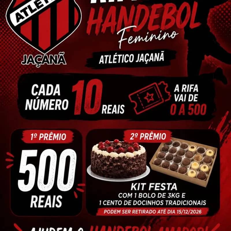 Imagem da campanha Rifa Amigos do Handebol Atlético Jaçana