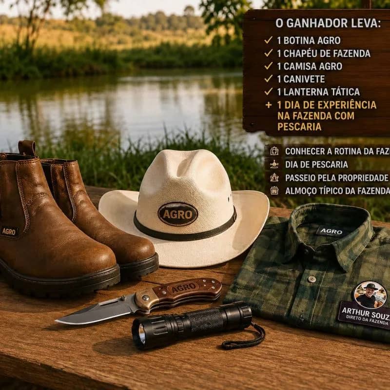 Imagem da campanha kKIT AGRO + UM DIA COMIGO NA FAZENDA