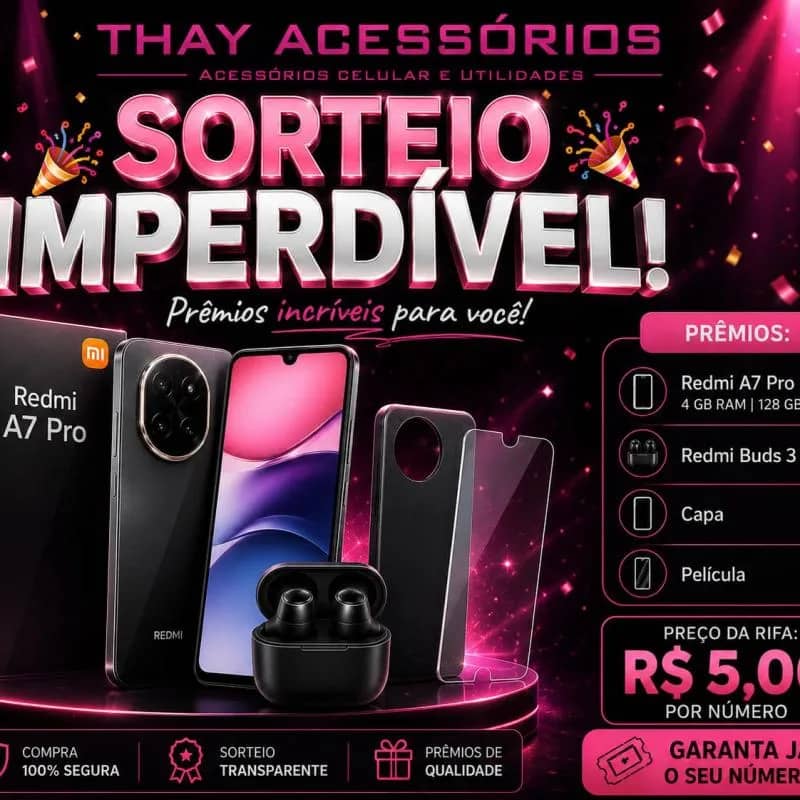 Imagem da campanha REDMI A7 pro + kit completo