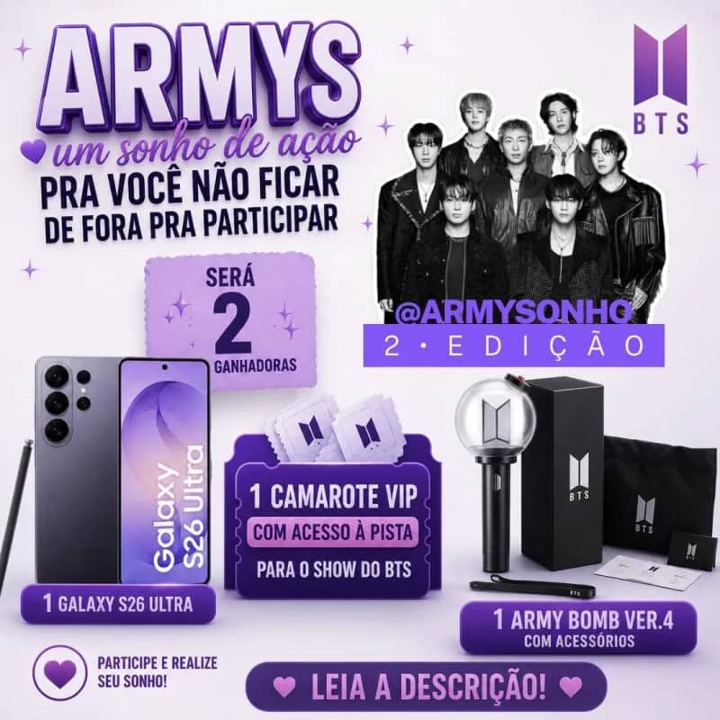 Imagem da campanha AÇÃO DOS SONHOS 💜