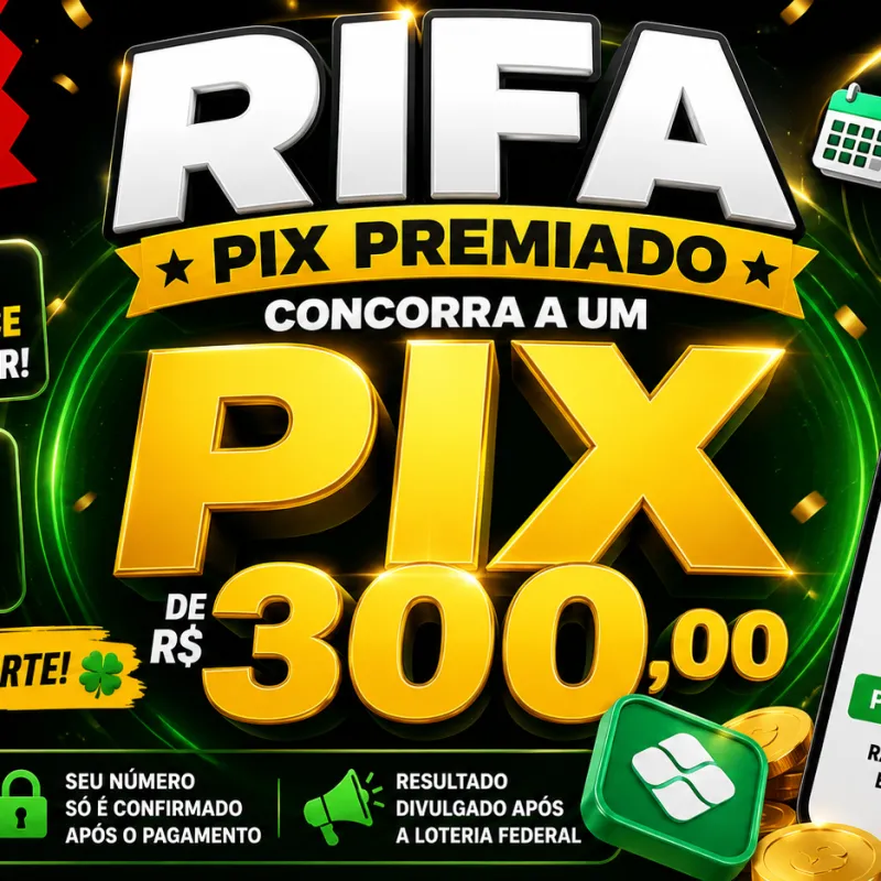 Imagem da campanha Rifa do Pix Premiado