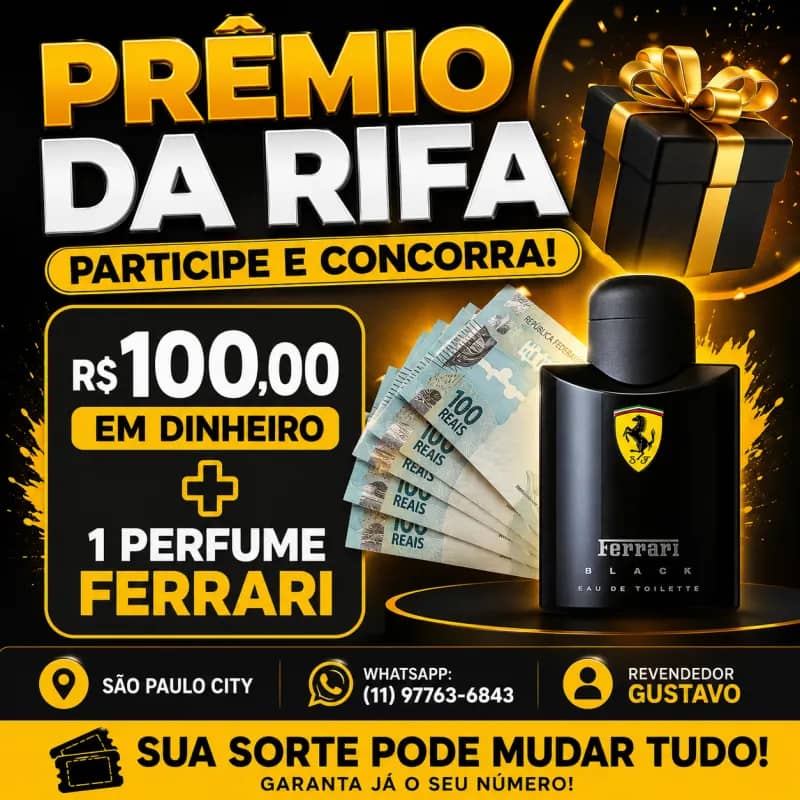 Imagem da campanha Rifa realizar um sonho