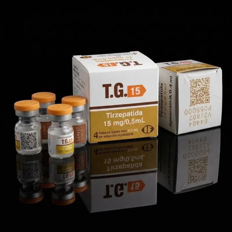 Imagem da campanha Uma caixa de TG (Tirzepatida) com 04 Ampolas de 15 mg cada + 12 Ceringas