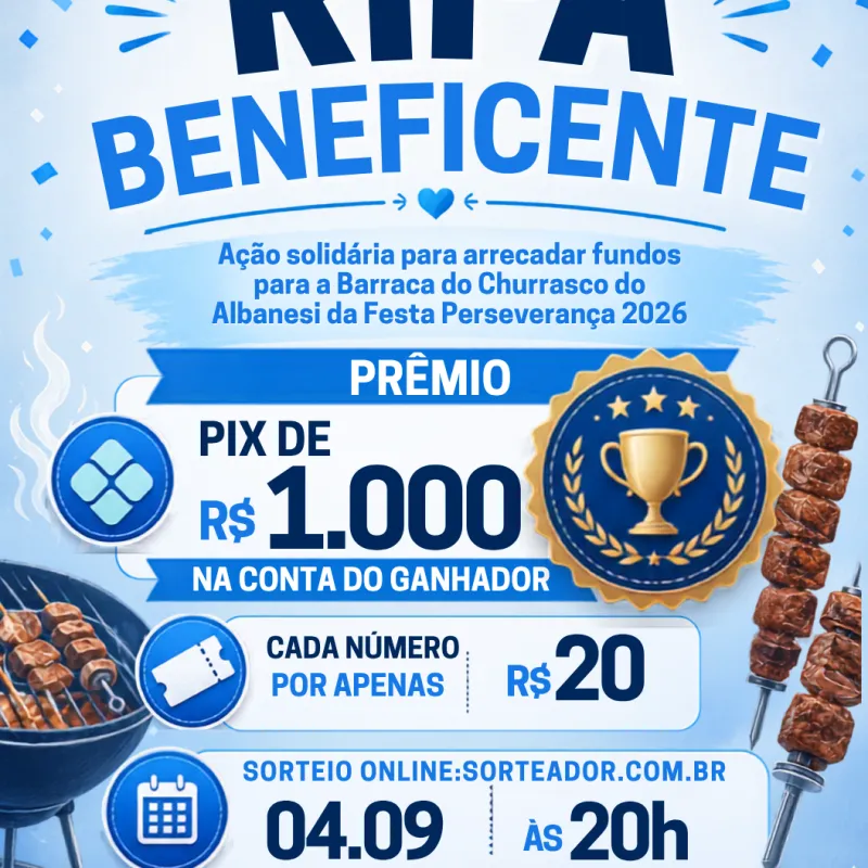 Imagem da campanha RIFA BENEFICIENTE CHURRASCO 26