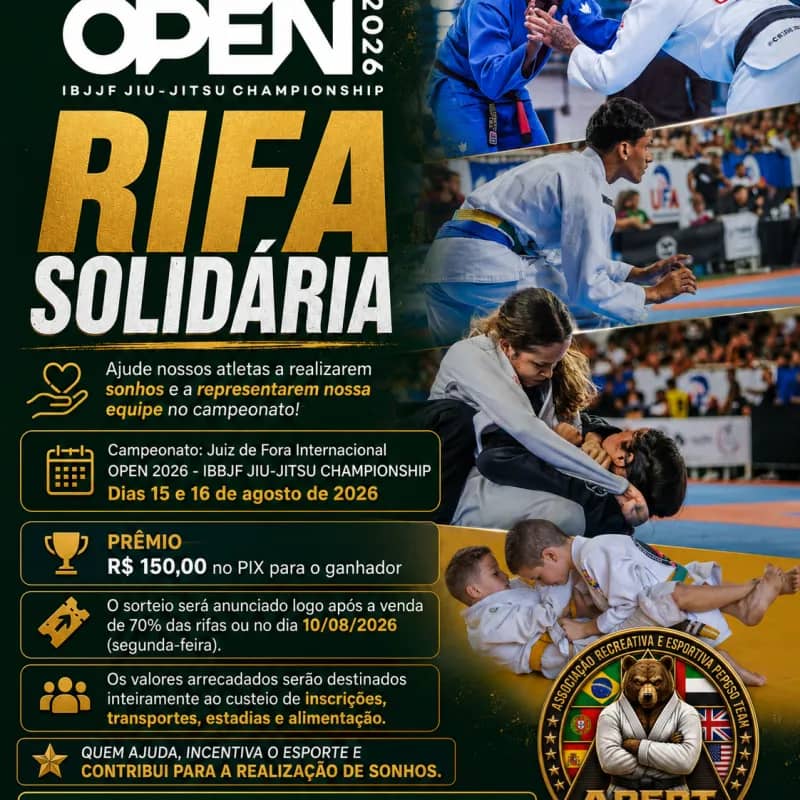 Imagem da campanha AÇÃO APOIO AOS ATLETAS DA AREPT PROGREDIR