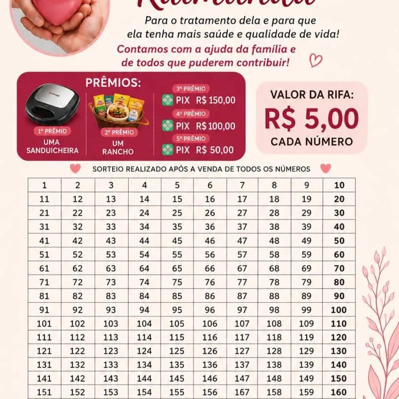 Imagem da campanha Ajude a Raimunda a Vencer Essa Luta