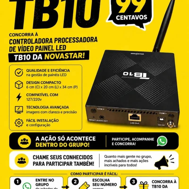 Imagem da campanha Ação da TB10