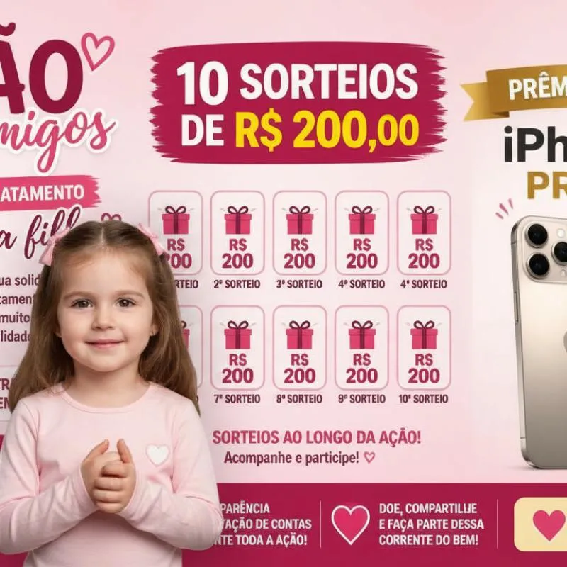 Imagem da campanha apoio ao tratamento da minha filha no autismo