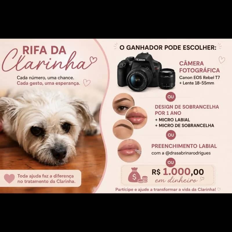 Imagem da campanha Ajude o tratamento da Clarinha ❤️‍🩹