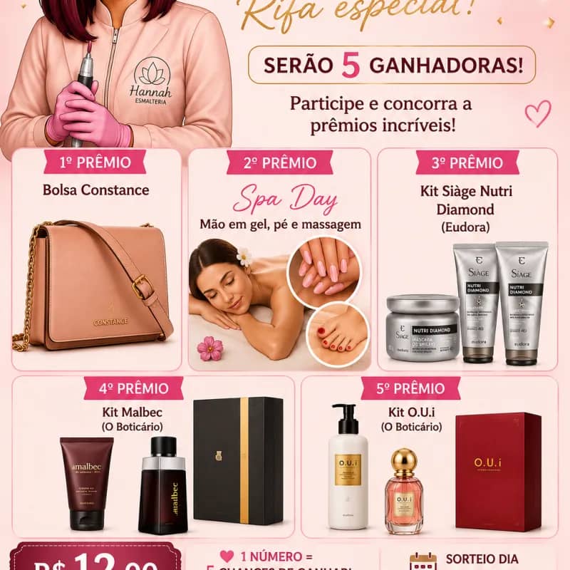 Imagem da campanha Rifa Show de Prêmios