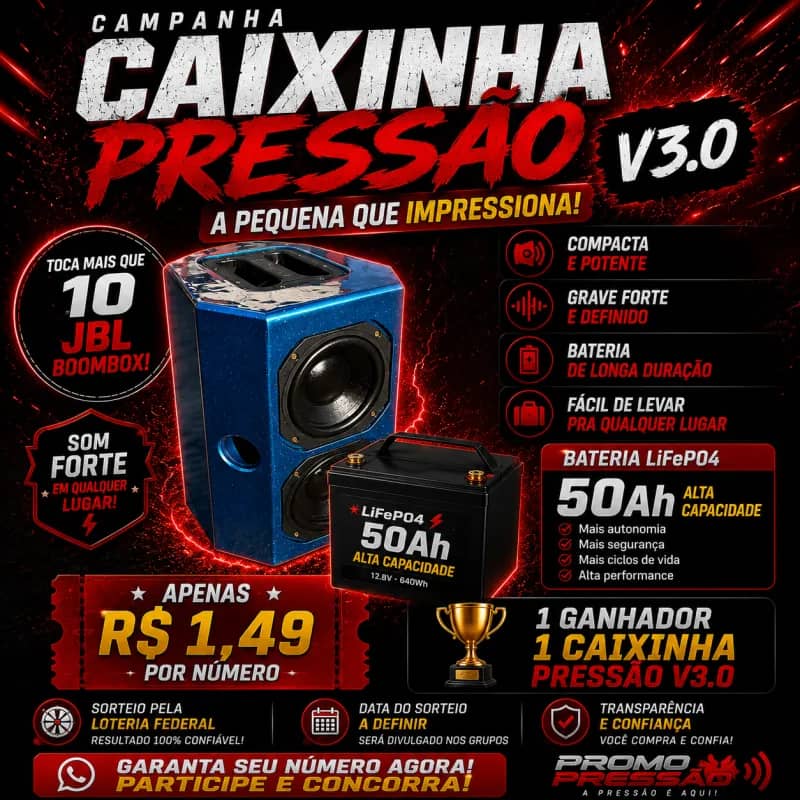 Imagem da campanha Caixinha Pressão Dupla V3.0 PLUS