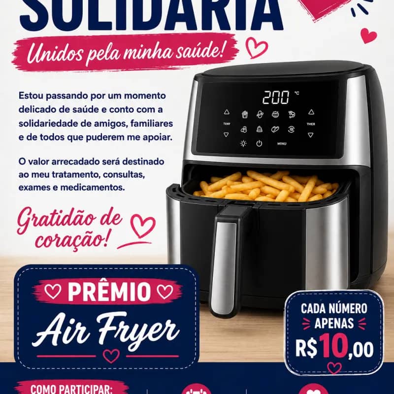 Imagem da campanha ❤️ UM PRÊMIO PARA VOCÊ. ESPERANÇA PARA NÓS.