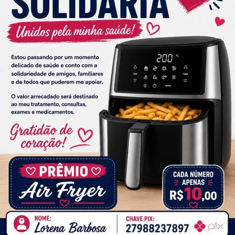 Imagem da campanha ❤️ UM PRÊMIO PARA VOCÊ. ESPERANÇA PARA NÓS.