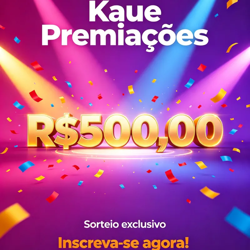Imagem da campanha Prêmio 500 reais