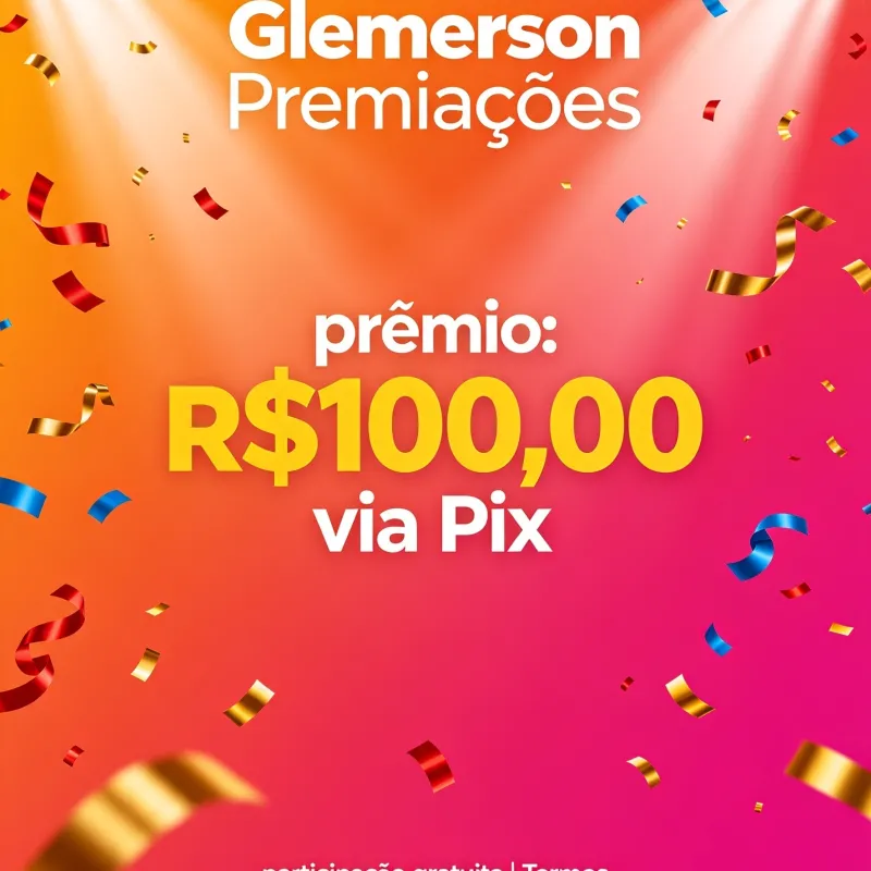 Imagem da campanha Prêmio 100 no pix