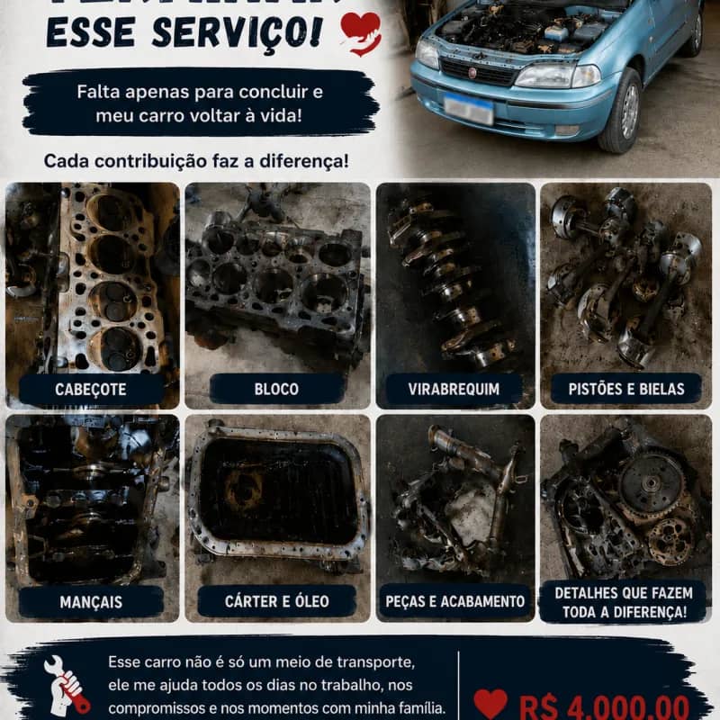 Imagem da campanha Rifa solidária