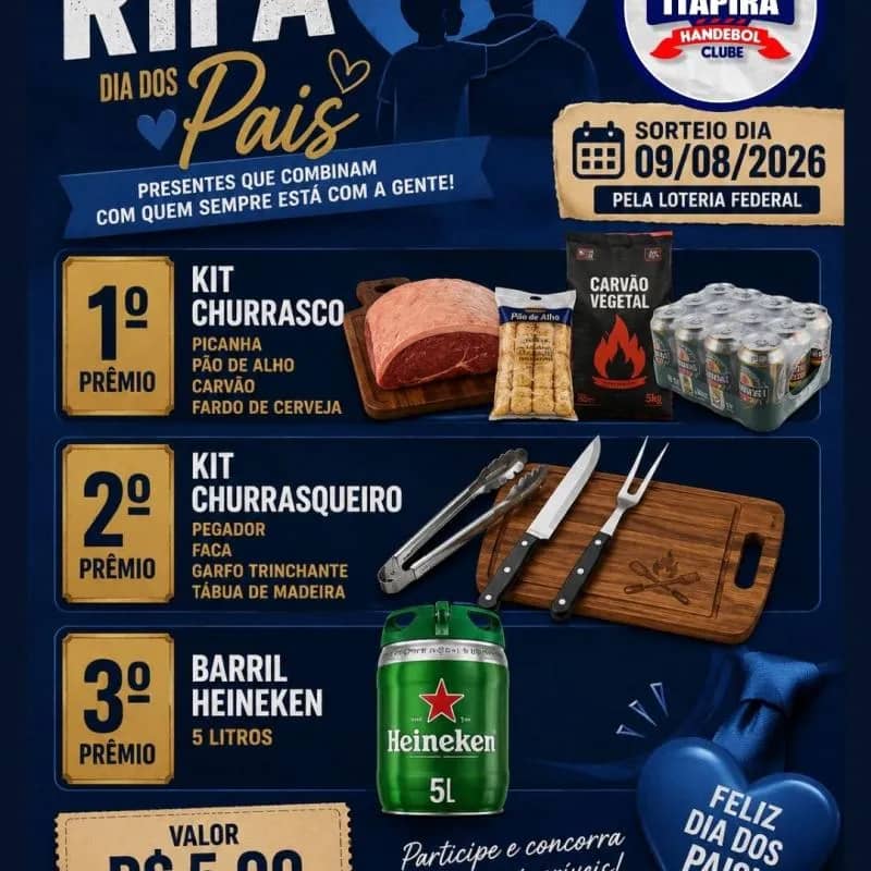 Imagem da campanha Rifa do Dia dos Pais do IHC