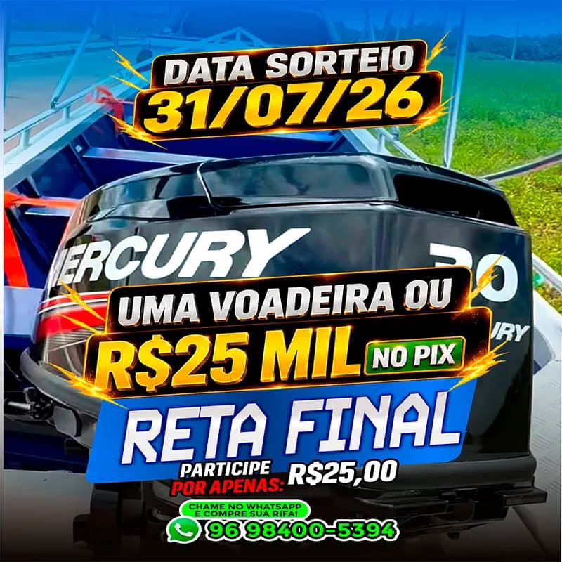 Imagem da campanha 01 VOADEIRA NOVA COM MOTOR 30hp 0km