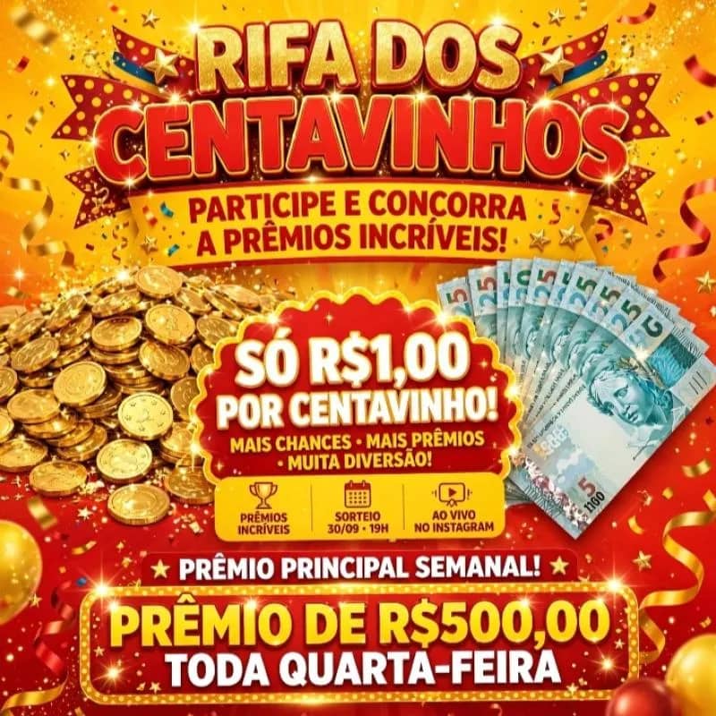 Imagem da campanha Rifa centavinhos