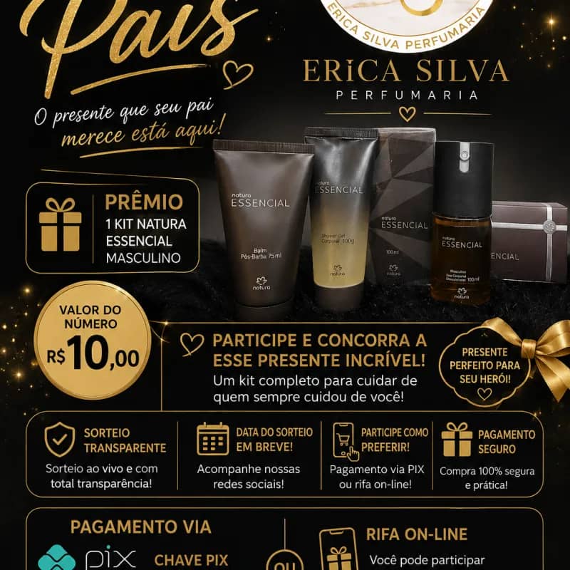 Imagem da campanha rifa do dia dos pais