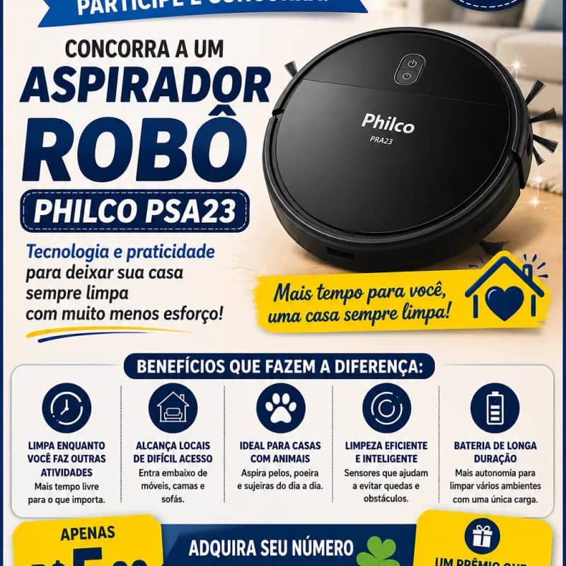 Imagem da campanha Aspirador rôbo Philips PAS23